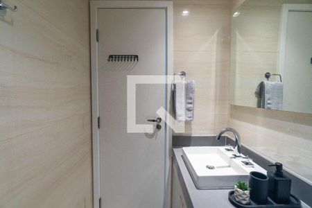 Banheiro de kitnet/studio à venda com 1 quarto, 25m² em Vila Clementino, São Paulo