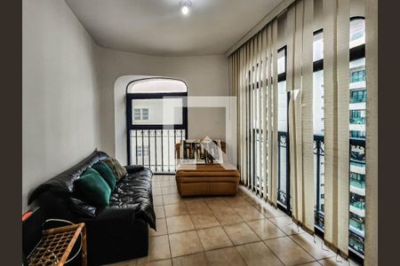 SaLA de apartamento para alugar com 3 quartos, 135m² em Barra Funda, Guarujá