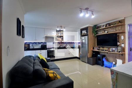 Sala de apartamento à venda com 2 quartos, 50m² em Vila Alto de Santo André, Santo André