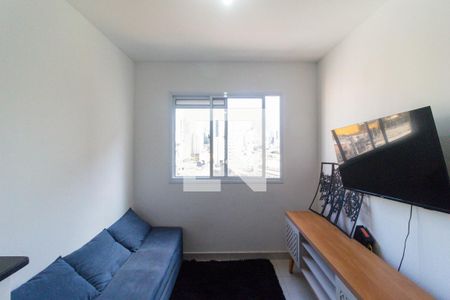 Sala e cozinha de apartamento para alugar com 1 quarto, 26m² em Cambuci, São Paulo