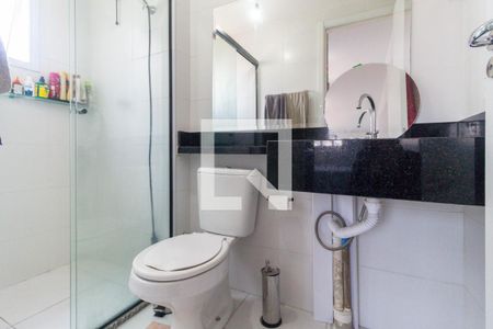 Banheiro do quarto de apartamento para alugar com 1 quarto, 26m² em Cambuci, São Paulo