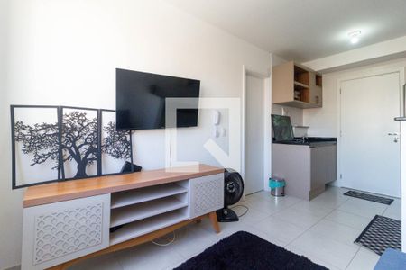 Sala e cozinha de apartamento para alugar com 1 quarto, 26m² em Cambuci, São Paulo