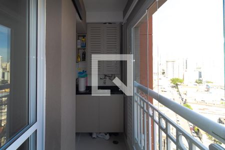 Sacada da Sala de apartamento à venda com 1 quarto, 32m² em Parque da Vila Prudente, São Paulo