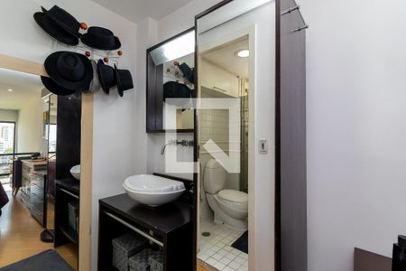 Apartamento à venda com 63m², 1 quarto e 2 vagasLavatório