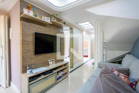 Sala de casa de condomínio à venda com 3 quartos, 74m² em Vila Eldizia, Santo André