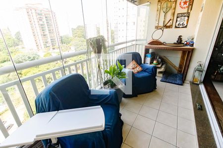 Varanda da Sala de apartamento à venda com 3 quartos, 145m² em Vila Sonia, São Paulo