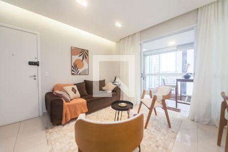 Sala de apartamento para alugar com 3 quartos, 105m² em Vila da Serra, Nova Lima
