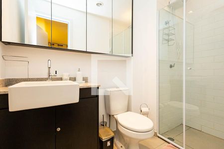 Apartamento para alugar com 33m², 1 quarto e sem vagaBanheiro do Quarto