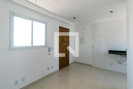 Sala / Cozinha de apartamento à venda com 2 quartos, 32m² em Vila Antonina, São Paulo