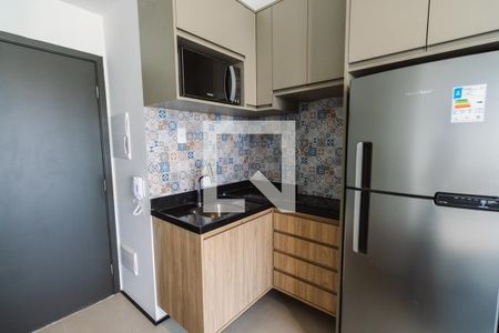Cozinha de kitnet/studio para alugar com 1 quarto, 25m² em Perdizes, São Paulo