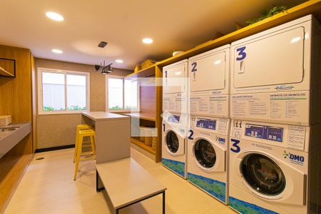 Studio para alugar com 25m², 1 quarto e sem vaga Studio para alugar com 25m², 1 quarto e sem vagaLavanderia
