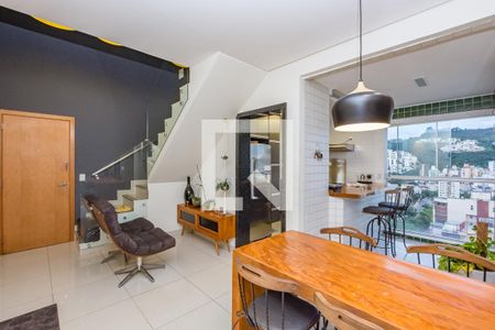Sala 1 de apartamento à venda com 2 quartos, 114m² em Buritis, Belo Horizonte