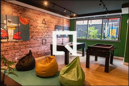 Studio à venda com 30m², 1 quarto e sem vaga Studio à venda com 30m², 1 quarto e sem vagaÁrea comum - Sala de jogos