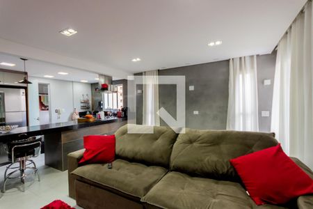 Sala de apartamento à venda com 1 quarto, 71m² em Jardim, Santo André