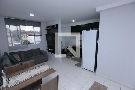 sala de apartamento à venda com 2 quartos, 49m² em Jardim Riacho das Pedras, Contagem