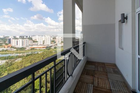 Varanda de apartamento à venda com 1 quarto, 80m² em Paraíso do Morumbi, São Paulo