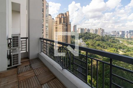 Varanda de apartamento à venda com 1 quarto, 80m² em Paraíso do Morumbi, São Paulo