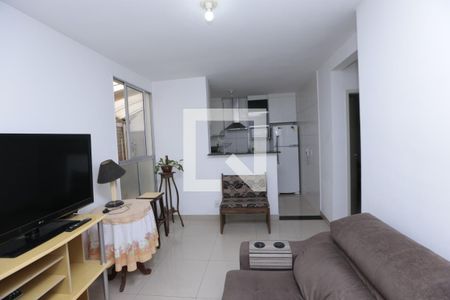 Sala de apartamento para alugar com 2 quartos, 51m² em Santa Maria, Contagem