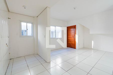 Cozinha de casa de condomínio à venda com 2 quartos, 49m² em Estância Velha, Canoas