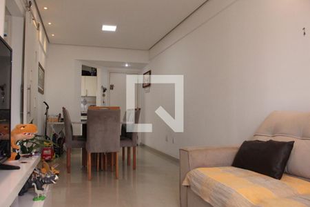Sala dois ambientes  - foto 2 de apartamento para alugar com 2 quartos, 69m² em Santa Maria, São Caetano do Sul
