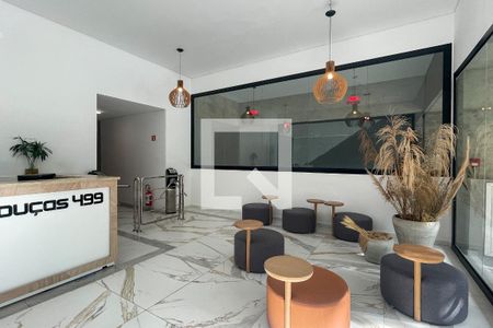 Studio à venda com 27m², 1 quarto e sem vagaHall social