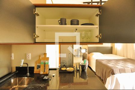 Studio para alugar com 27m², 1 quarto e 1 vaga Studio para alugar com 27m², 1 quarto e 1 vagaCozinha