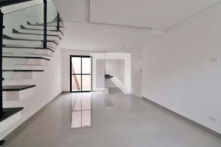 Sala de casa à venda com 3 quartos, 129m² em Vila Curuca, Santo André