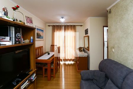 Sala  de apartamento à venda com 2 quartos, 58m² em Chácara Agrindus, Taboão da Serra