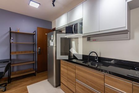 Studio à venda com 37m², 1 quarto e 1 vagaCozinha 