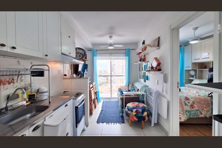 Sala\Cozinha de apartamento para alugar com 1 quarto, 28m² em Barra Funda , São Paulo