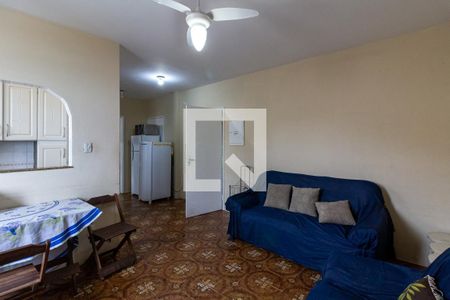 Sala de apartamento para alugar com 1 quarto, 60m² em Ocian, Praia Grande