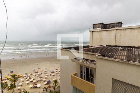 Vista da sala de apartamento para alugar com 1 quarto, 60m² em Ocian, Praia Grande