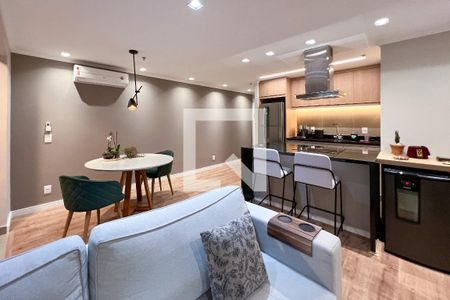 Sala de apartamento para alugar com 1 quarto, 50m² em Vila Olímpia, São Paulo