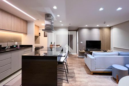 Sala de apartamento para alugar com 1 quarto, 50m² em Vila Olímpia, São Paulo