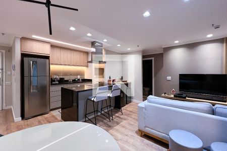 Sala de apartamento para alugar com 1 quarto, 50m² em Vila Olímpia, São Paulo