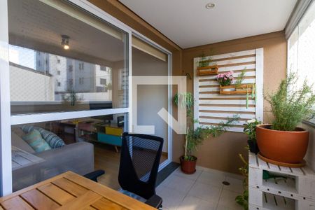 Varanda da Sala de apartamento para alugar com 2 quartos, 70m² em Vila Ipojuca, São Paulo