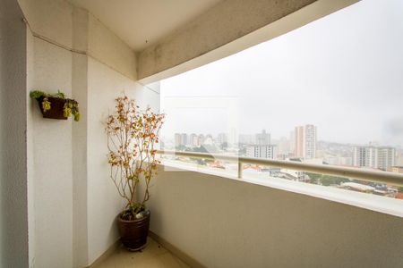 Varanda da sala de apartamento à venda com 2 quartos, 100m² em Jardim Bela Vista, Santo André