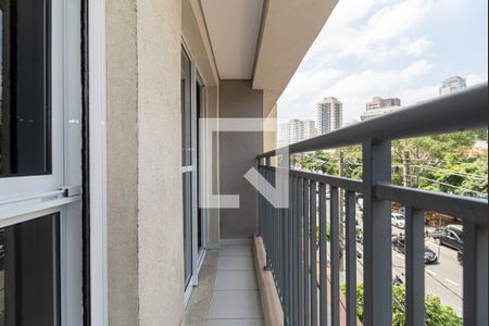 Varanda da Sala de apartamento para alugar com 1 quarto, 32m² em Vila Mariana, São Paulo