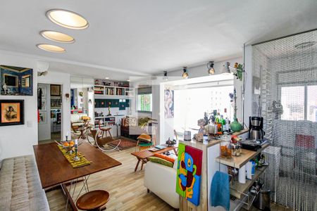 Sala de apartamento à venda com 1 quarto, 65m² em Chácara Santo Antônio (zona Sul), São Paulo