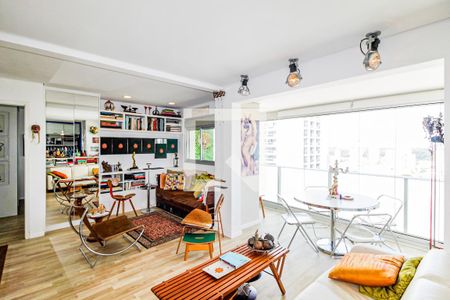 Sala de apartamento à venda com 1 quarto, 65m² em Chácara Santo Antônio (zona Sul), São Paulo