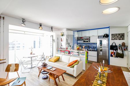 Sala de apartamento à venda com 1 quarto, 65m² em Chácara Santo Antônio (zona Sul), São Paulo