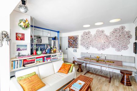Sala de apartamento à venda com 1 quarto, 65m² em Chácara Santo Antônio (zona Sul), São Paulo