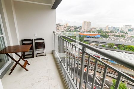 Varanda da Sala de apartamento à venda com 1 quarto, 39m² em Vila Andrade, São Paulo
