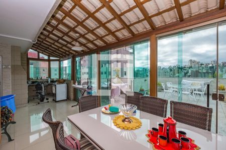 Varanda da Sala 2 de apartamento à venda com 3 quartos, 160m² em Luxemburgo, Belo Horizonte