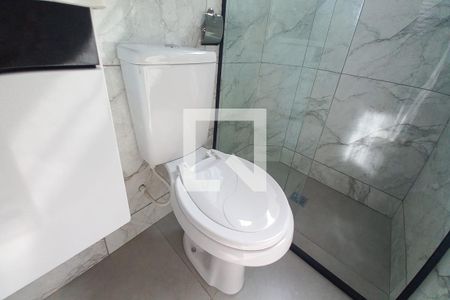 Detalhe do banheiro de apartamento para alugar com 1 quarto, 29m² em Jardim dos Oliveiras, Campinas