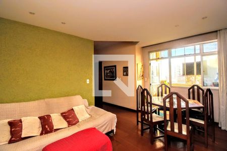 Sala de apartamento à venda com 3 quartos, 90m² em Grajaú, Belo Horizonte