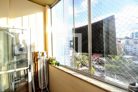 Varanda de apartamento à venda com 3 quartos, 90m² em Grajaú, Belo Horizonte