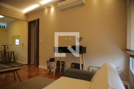 Sala de apartamento para alugar com 2 quartos, 90m² em Ponta da Praia, Santos