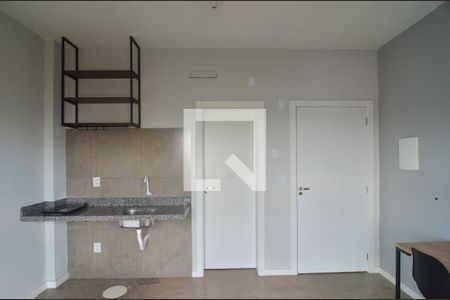 Dormitório e cozinha de kitnet/studio para alugar com 1 quarto, 30m² em Marechal Rondon, Canoas
