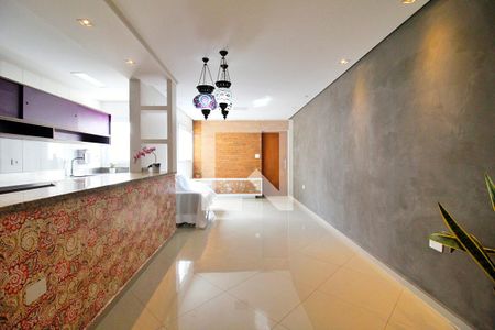 Sala de apartamento à venda com 3 quartos, 188m² em Campestre, Santo André